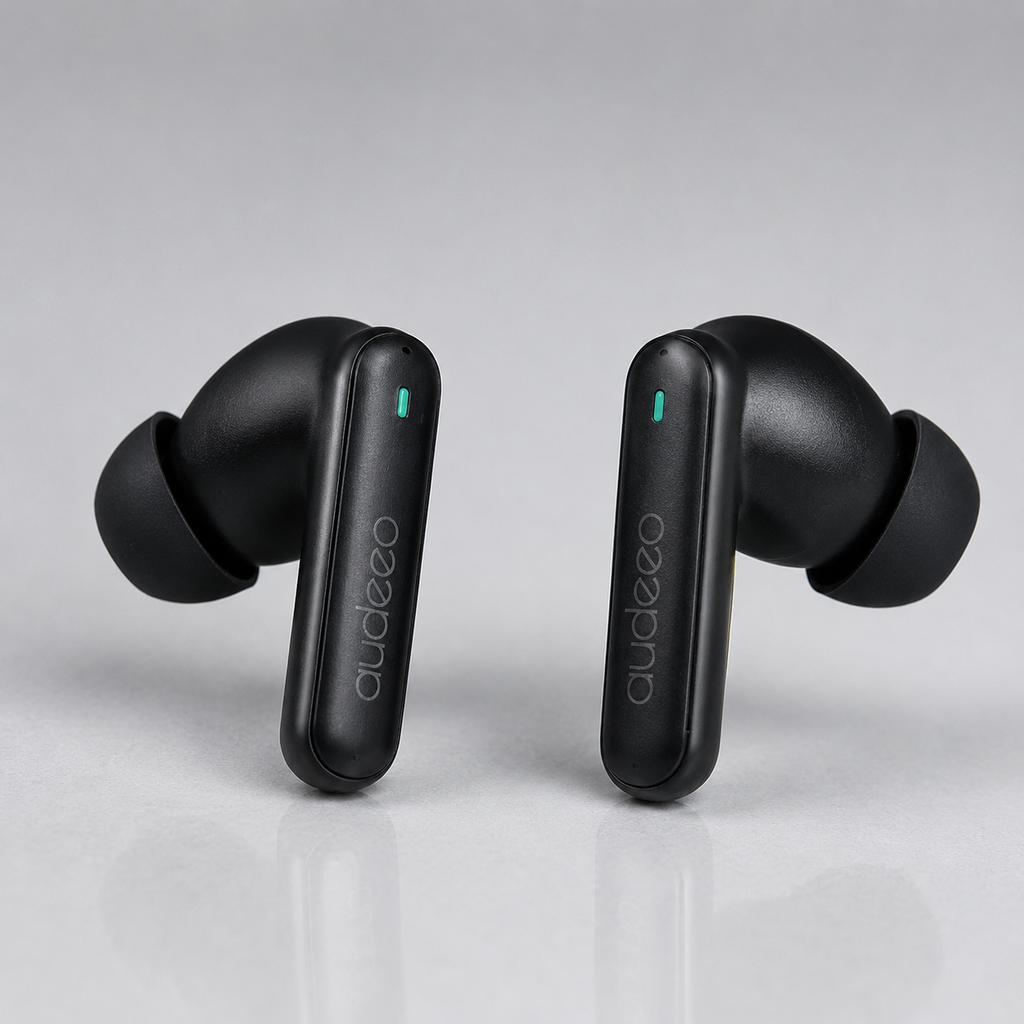Audeeo Aeropods Pure Silence | ANC+ENC LED Earbuds | FREE Fast-charging PowerBank!