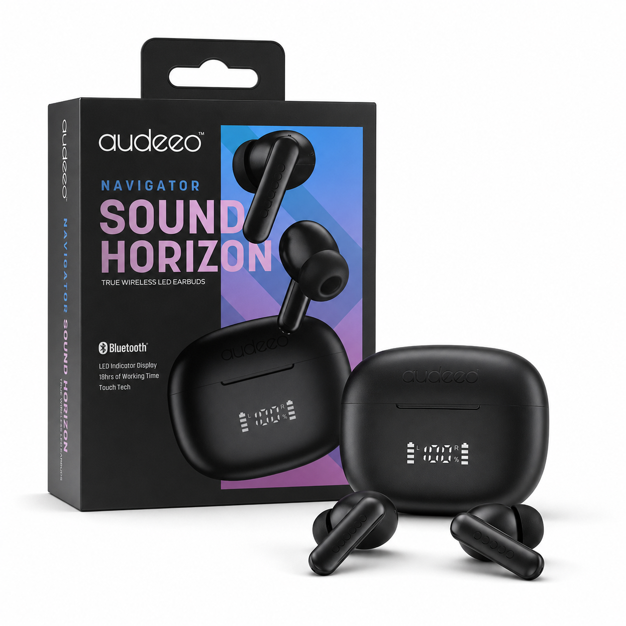 Audeeo Sound Horizon | True Wireless LED Earbuds